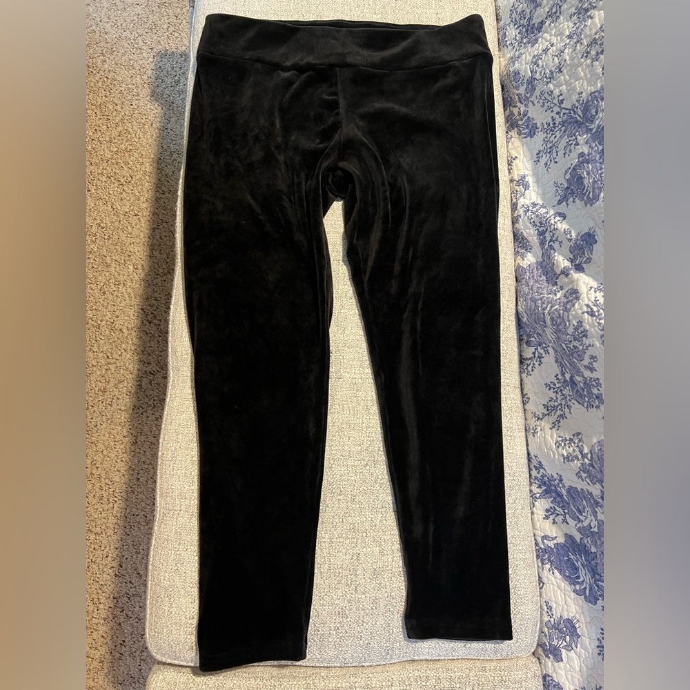 Black Velvet Leggings